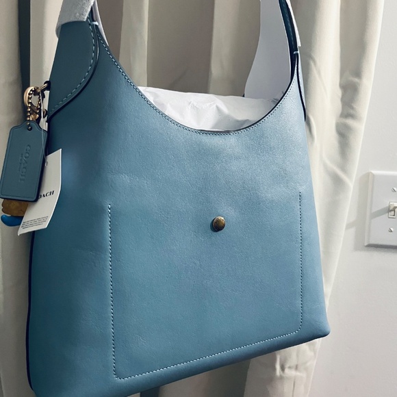 Authentic Coach Brooklyn Bag size 28 in Blue - Picture 4 of 10